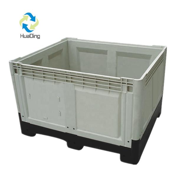1200*1000*810mm Good Quality plastic storage container collapsible pallet box for fruit and autoparts