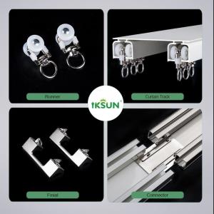 6063 Aluminium Curtain Ceiling Rail Track 100.4*26.1 Square Shape