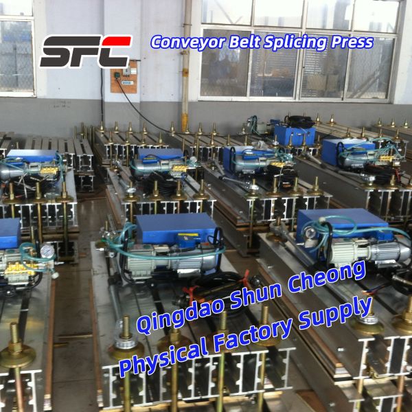 PLC Control Rubber Vulcanizing Press Machine with 0-400℃ Temperature Range and Carbon Steel/Stainless Steel Material for Belt Splicing