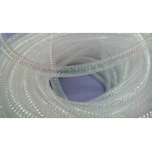 China White Cable Mesh Sleeve Decorative Color Polyester Tapes for Christmas on sale
