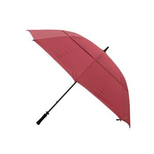 Double Layer Windproof Auto Open Straight Golf Umbrella With Customized Logo