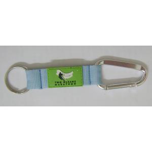 Polyester Lanyard Key Chain / Carabiner With Strap For Travel Agencies