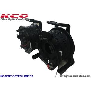 Handheld 100m Fiber Optic Patch Cord Reel with 7.0mm TPU and 2 Core 4 Fiber for