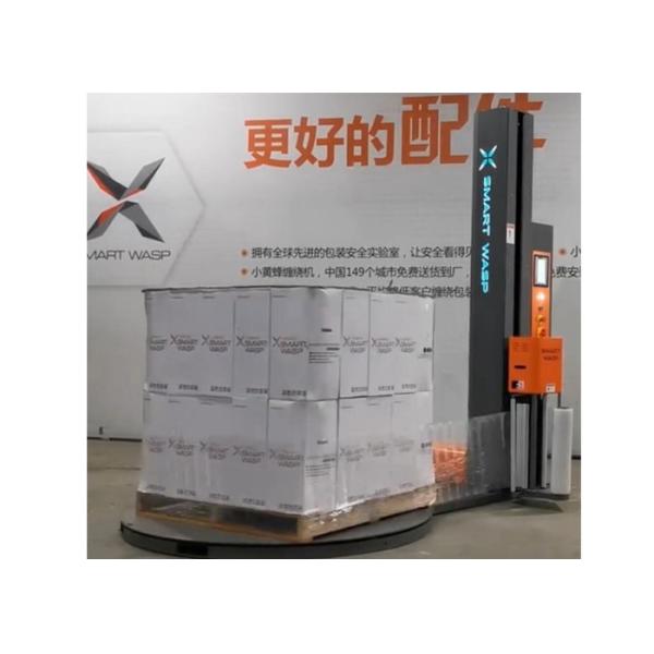 Quality Manual Cut Film Pallet Stretch Wrapping Machine With PLC Touch Screen wholesale