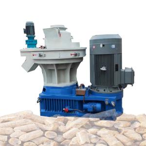 China Wood Pellets 15KG Bags Vertical Ring Die Wood Pellet Mill With 1-5 T/H Capacity on sale