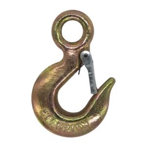 China Eye Hoist Hook Steel Drop Forged Hook With Latch For Rigging And Hook Hardwares on sale