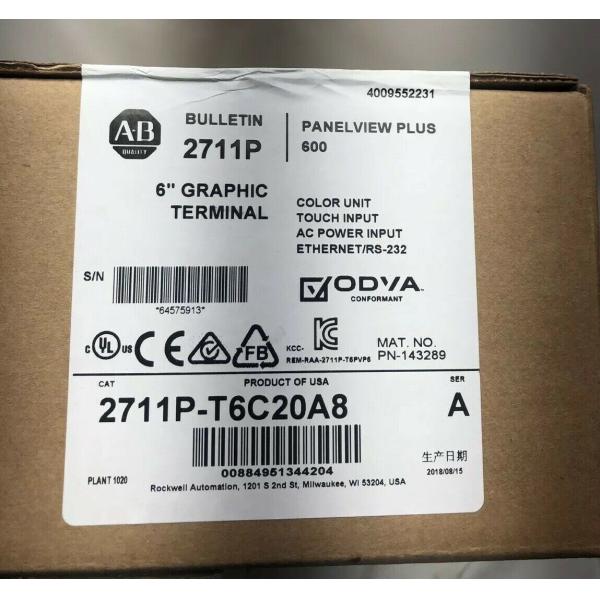 NEW 2018 2711P-T6C20A8 2711P-T6C20A9 SEALED PanelView Plus 600 2711PT6C20A8