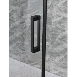 Stylish Shower Enclosure With Black Aluminium And Clear Glass