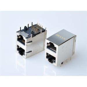 HULYN RJ45Jack, Shielded RJ45 Modular Jack Connector,with LEDs, 2x1 Ports,RJ45