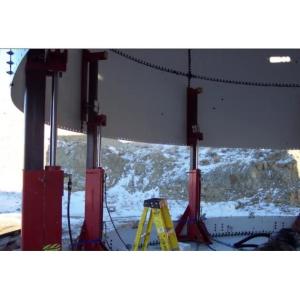 Stainless Steel Grain Silo and Enamel Storage Tank Hydraulic Tank Lifting