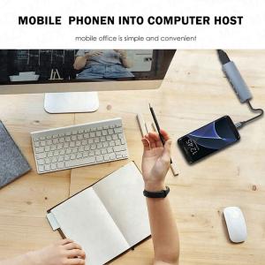 6-In-1 Multiport Laptop Docking Station with 4K HD HDMI HDTV USB 3.0 SD TF Card