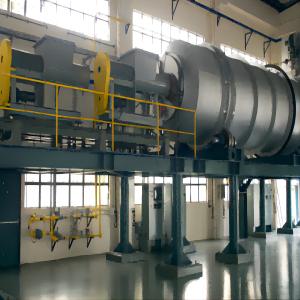 High Temperature Rotary Kiln Furnace Continuous Gas Sintering Cylindrical