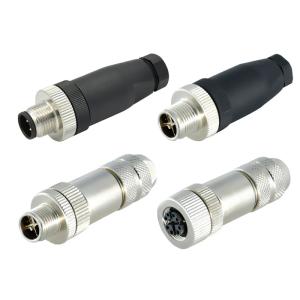 A B C D Coded 3 5 8 12pin M12 Sensor Connector Male / Female Straight / Right