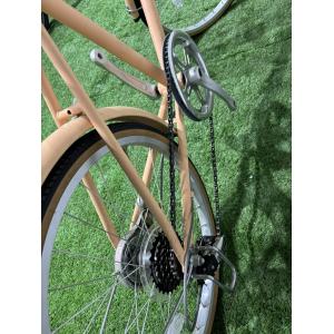 Hybrid Aluminum City Commuter Bikes With Comfortable Saddle And Slick Tires