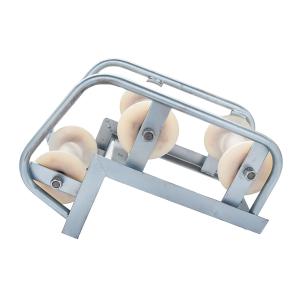 Bending Radius 450mm Three Wheel Pulley Protecting Tackle With Three Wheels