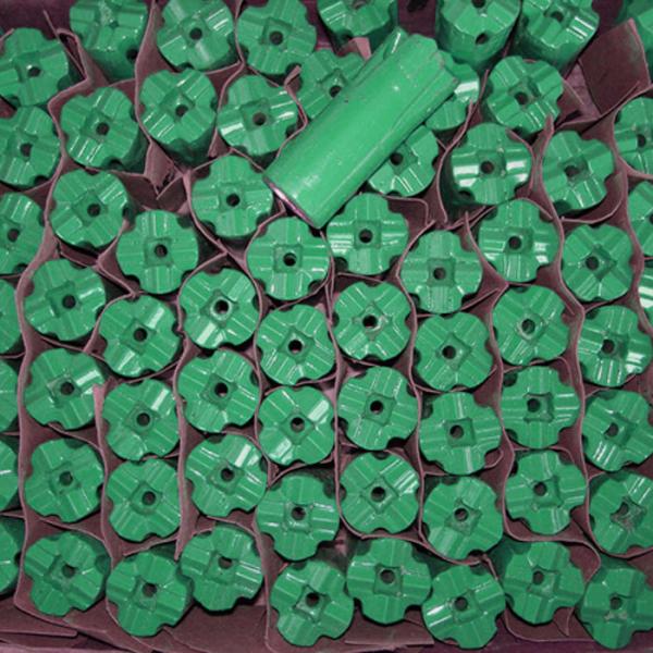 High grade steel Tapered Cross Drill Bit 7 Degree 32mm with tapered drill rod for drilling holes