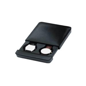 Custom Watch Packing Box / Travel PU Leather Watch Strap Box With 2 Slots