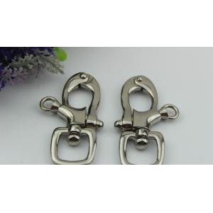 Novelty design handbag 20 mm nickel color metal spring trigger snap hooks for