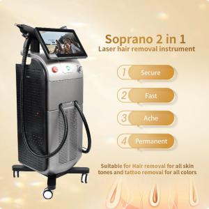 China 13*40mm Spot Size Diode Laser Hair Removal Machine 2 Handles For Beauty Equipment on sale