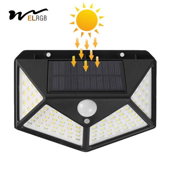 Quality 1000LM 100 LED Solar Powered Lights Solar Motion Detector Lights wholesale