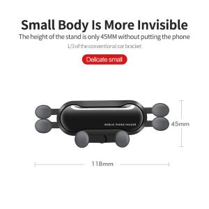 Auto Lock Gravity Car Phone Holder ABS 360 Degree Rotation
