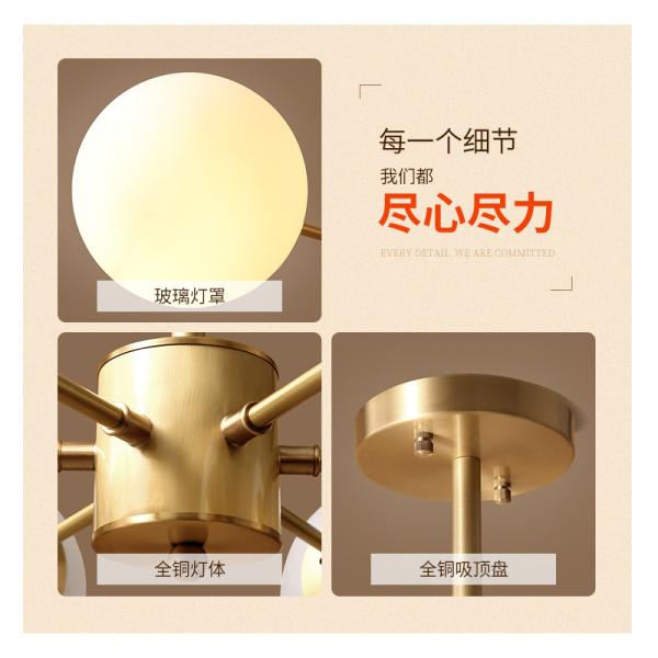 Glass Bubbles molecular chandelier copper living room lamp home restaurant Karrington Chandelier(WH-MI-184)