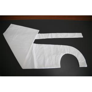 Disposable Plastic Aprons On A Roll Flat Pack , Single Use Plastic Bib Aprons