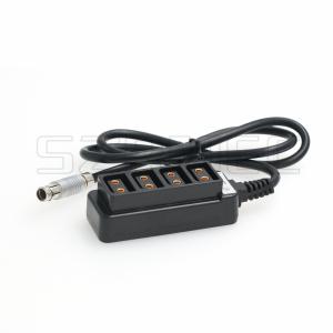 3 Pin Camera Power Splitter Fischer RS of ARRI Alexa Camera to 4 Ptap Power Out