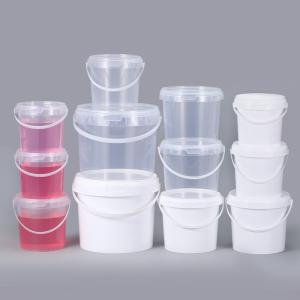 Custom 1L Food Grade Plastic Bucket for Paint Water With Lids ISO9001SGS