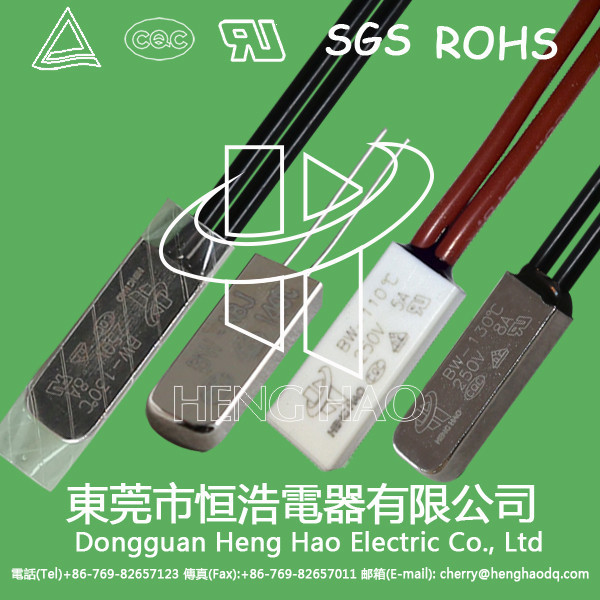 Chargeable Battery / Electric Motor Thermal Fuse , KSD9700 Series Thermal