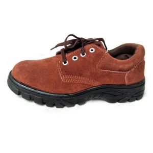 China SGS Anti Piercing Steel Toe Cap Leather Low Top Wear Resistant Safety Shoes Trainers on sale