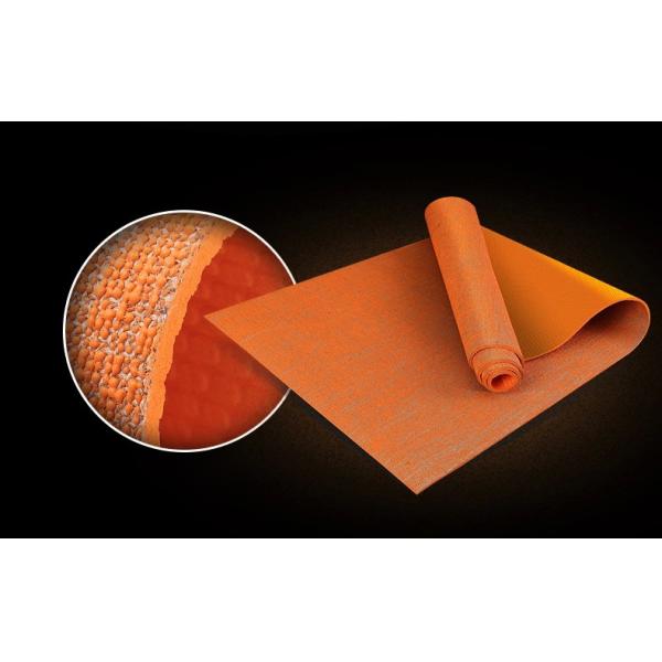 Quality Ningbo virson custom printing Natural Jute + eco friendly PVC yoga mat for yoga wholesale