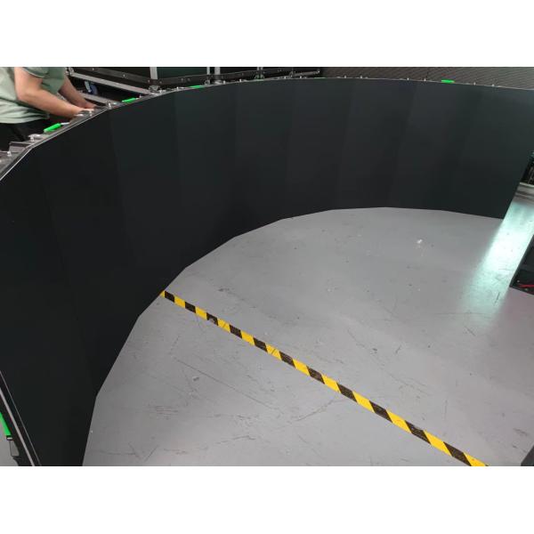P2.976 HD Indoor Flexible Screen With Arc Locks For Theatre / Television Station