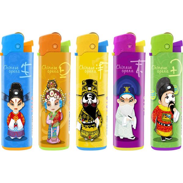 Model NO. DY-077 Custom Plastic Disposable Lighter with Big Printing Gas