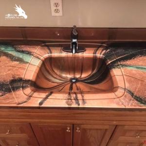 Color Paste Countertop Epoxy Resin 12mm-30mm Clear Liquid Epoxy Resin