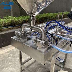Piston Bottle Liquid Filling Machine Horizontal With Two Nozzles