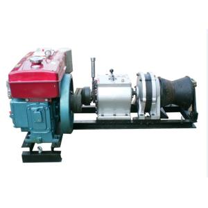 China Cable Pulling Winches 5 Ton Variable Speed Diesel Power Winch For Tower Erection on sale