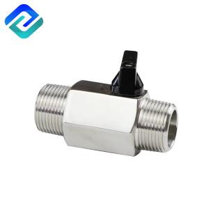 China Floating Male To Male Thread Mini Casting Ball Valve on sale
