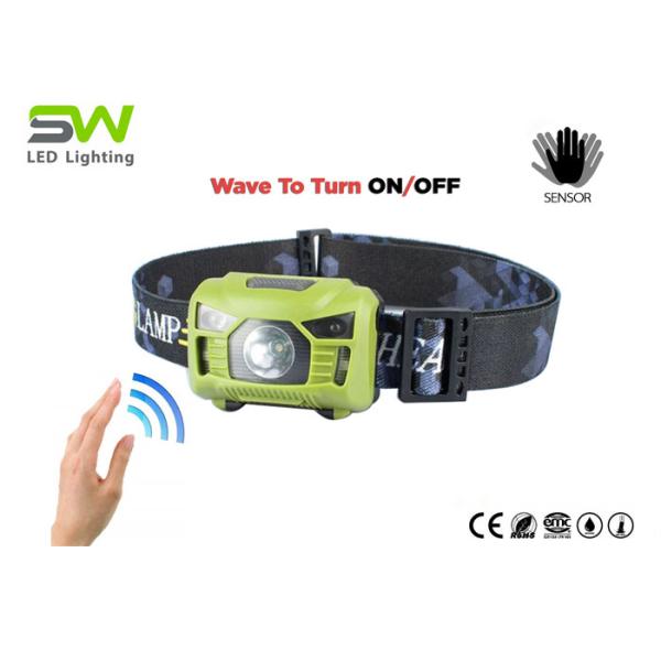 Quality Smart 3W IP64 Rechargeable LED Motion Sensor Headlamp For Hiking wholesale