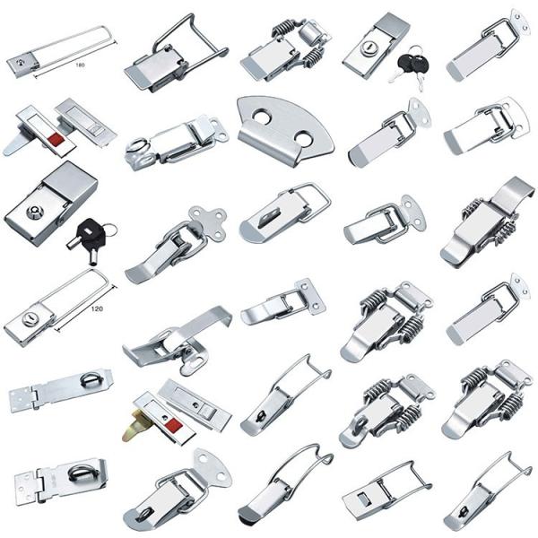 Box Latch Precision Stamping Press With Zinc Nickel Plating Spring Loaded Lock