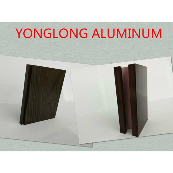 Quality 6061 / 6063 T3 - T8 Aluminium Door Profiles With Wood Finish / Aluminium Extrusion Profiles wholesale