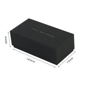 Customizable Men's Gift Boxes Luxury Matte Black Rigid Cardboard Razor Blade