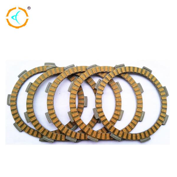 Quality Yellow Motorcycle Clutch Parts / Rubber Clutch Friction Plate For CG125 wholesale