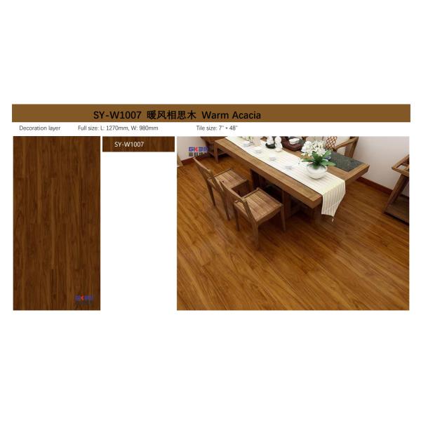 Warm Acacia SPC Flooring 4mm 1220x183mm GKBM Greenpy SY-W1007