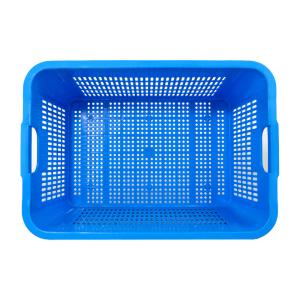Convenient Handle Mesh Style Plastic Nestable Basket for Vegetable and Fruit