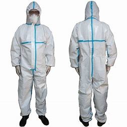 China En14126 Full Body Fire Retardant Microporous Disposable Protective Suit on sale