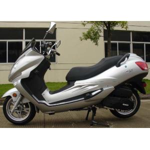 Bright Silvery Adult Motor Scooter Two Headlights With Inner Rear Box