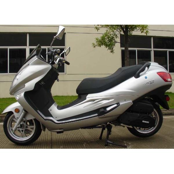 Quality Bright Silvery Adult Motor Scooter Two Headlights With Inner Rear Box wholesale