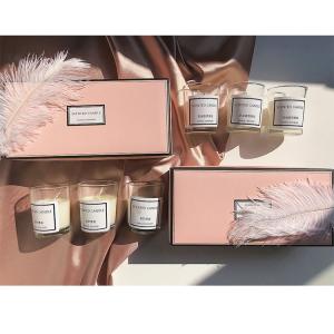 Dekun 3 Units Scented Rigid Personalized Candle Packaging Box With Lid