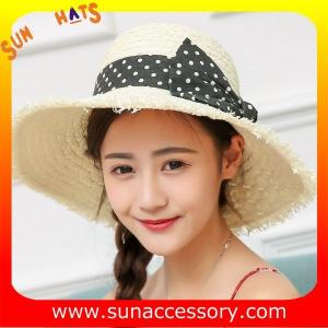 AK17540 fashion Wide brim sunny beach paper straw hats for womens in stock ,